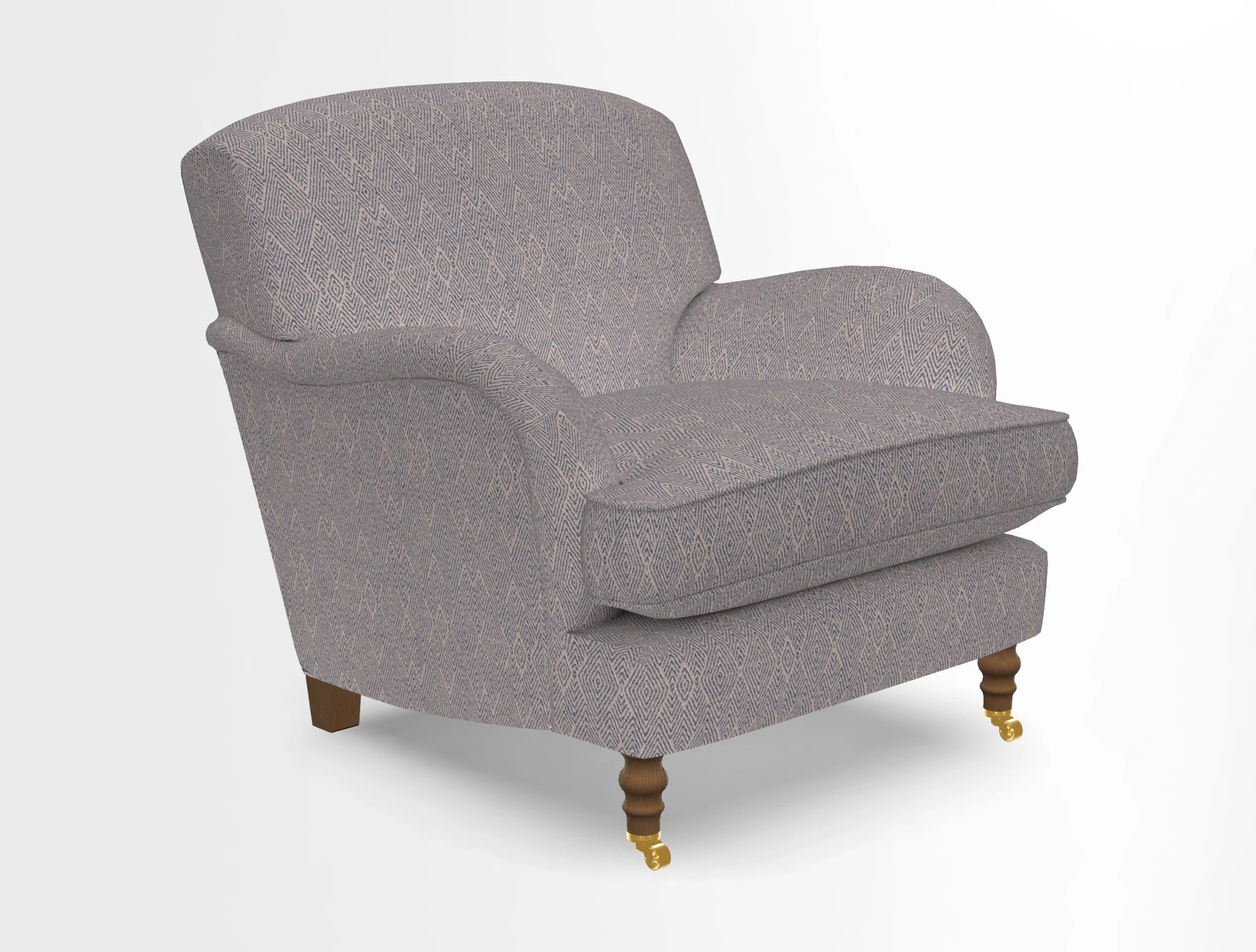 Kentwell Chair in Caroline Maria Applebee Collage Wildflowers with fringe in Sophie Bullion Currant