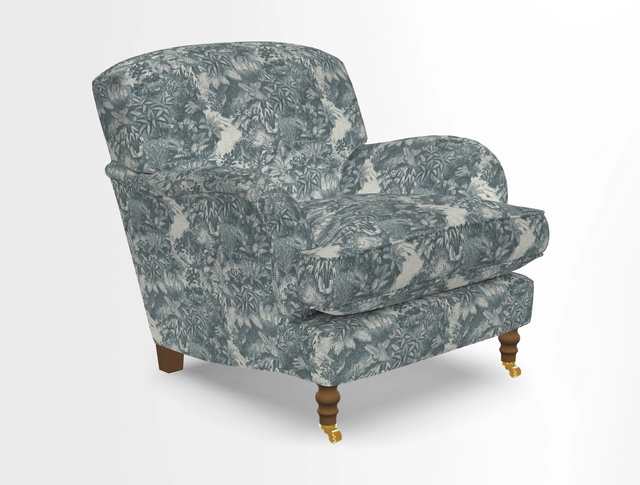 Kentwell Chair in Caroline Maria Applebee Collage Wildflowers with fringe in Sophie Bullion Currant