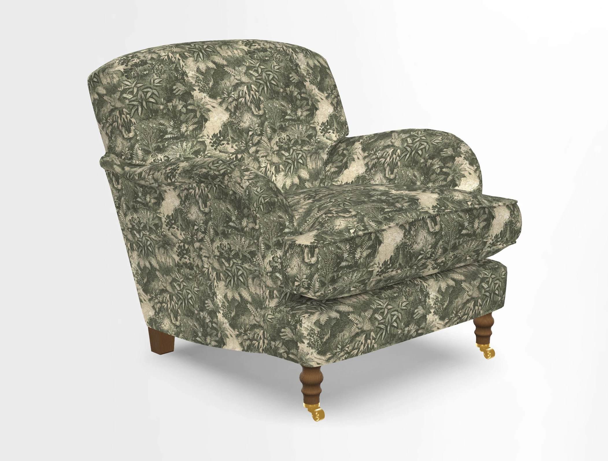 Kentwell Chair in Caroline Maria Applebee Collage Wildflowers with fringe in Sophie Bullion Currant