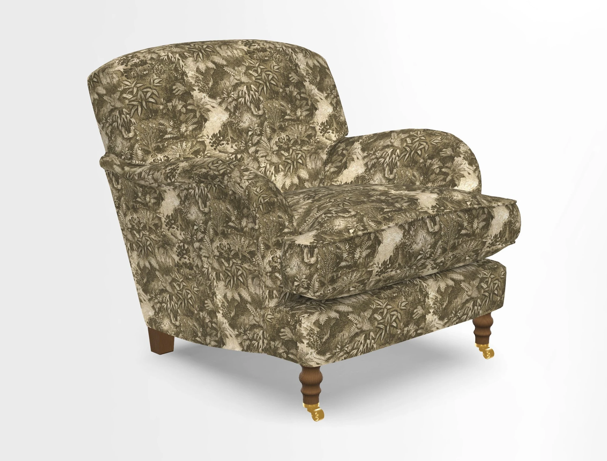 Kentwell Chair in Caroline Maria Applebee Collage Wildflowers with fringe in Sophie Bullion Currant
