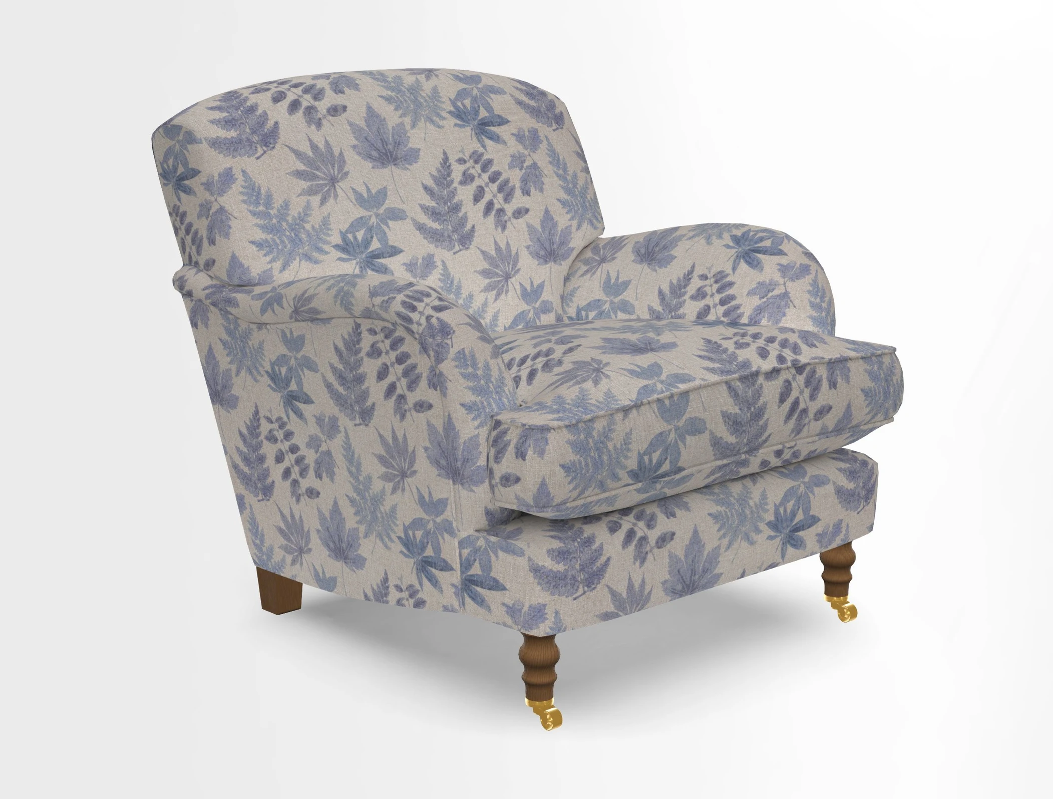 Kentwell Chair in Caroline Maria Applebee Collage Wildflowers with fringe in Sophie Bullion Currant
