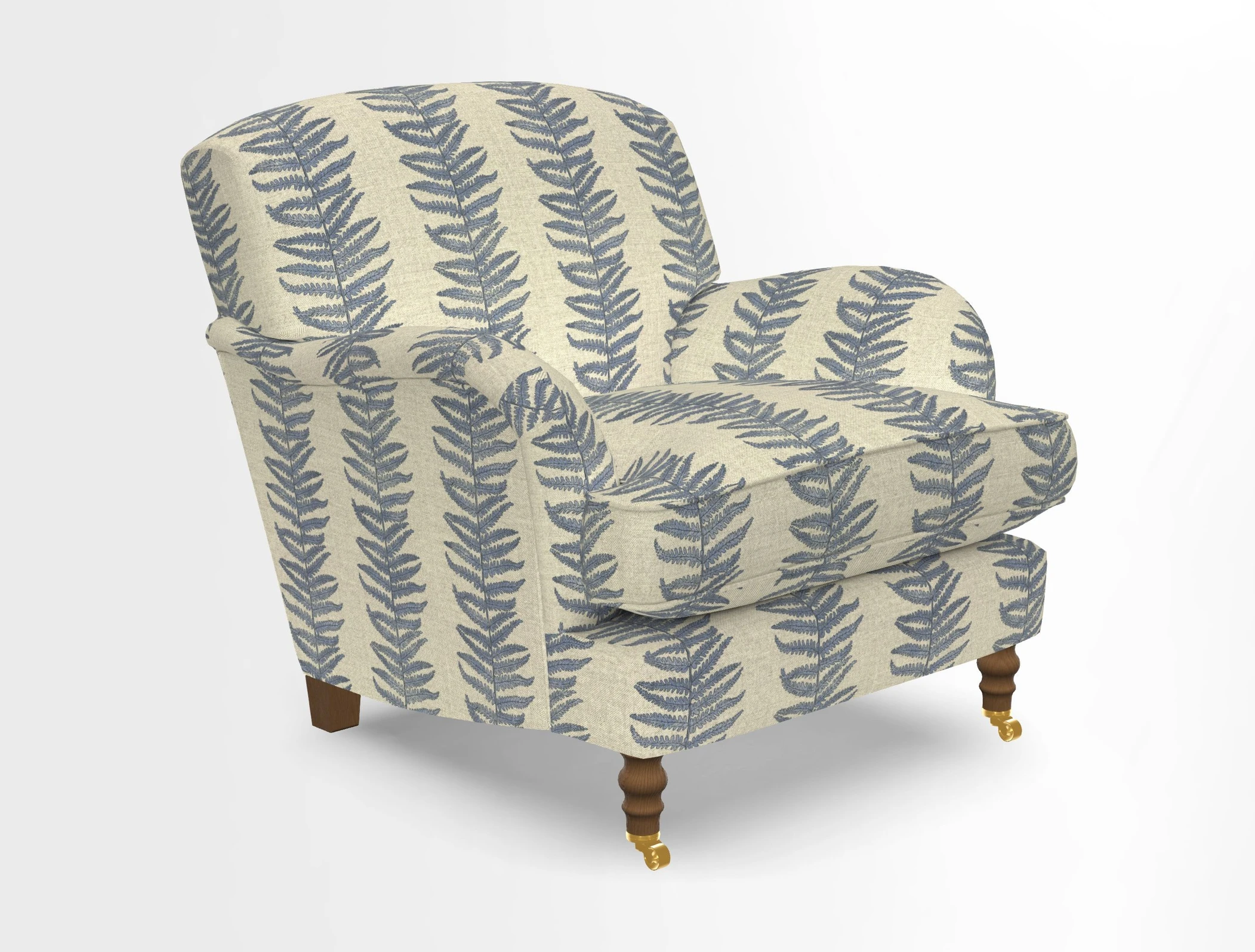 Kentwell Chair in Caroline Maria Applebee Collage Wildflowers with fringe in Sophie Bullion Currant