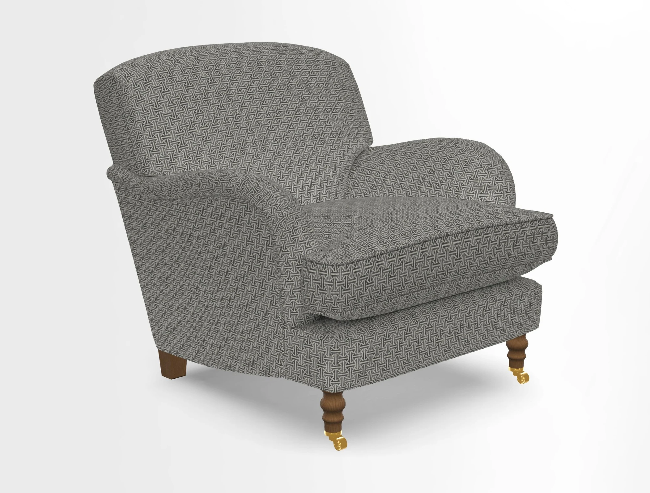 Kentwell Chair in Caroline Maria Applebee Collage Wildflowers with fringe in Sophie Bullion Currant