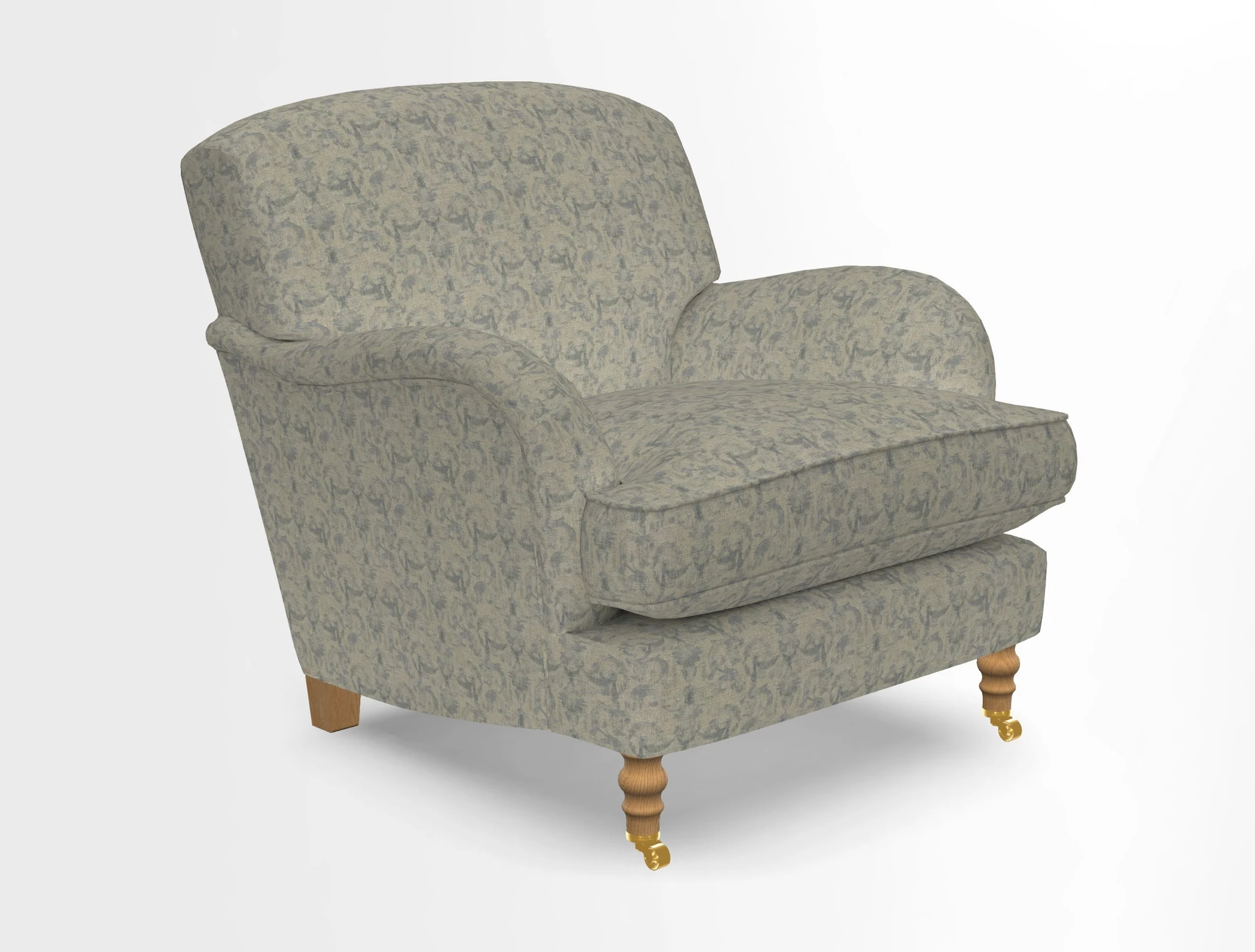 Kentwell Chair in Caroline Maria Applebee Collage Wildflowers with fringe in Sophie Bullion Currant