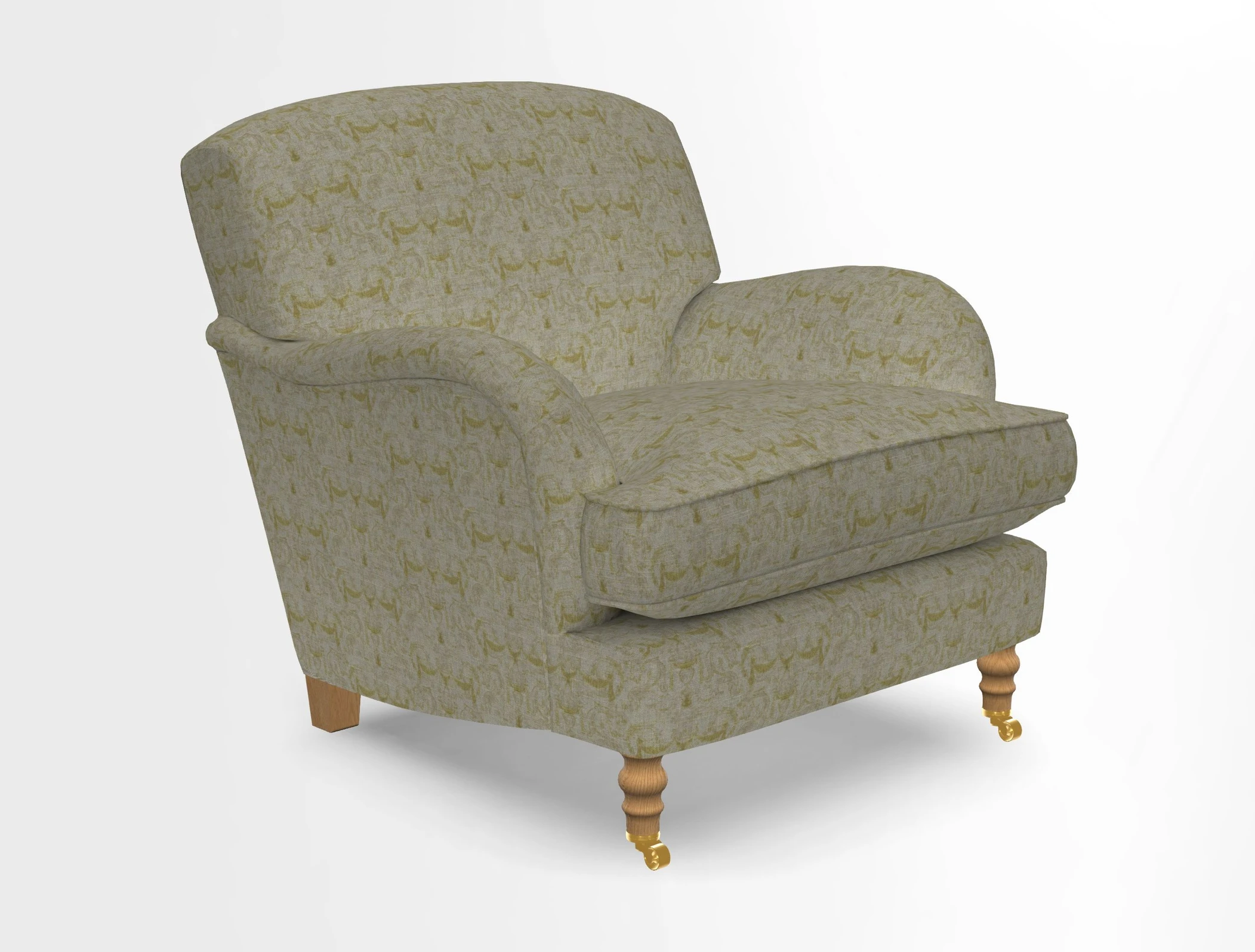 Kentwell Chair in Caroline Maria Applebee Collage Wildflowers with fringe in Sophie Bullion Currant
