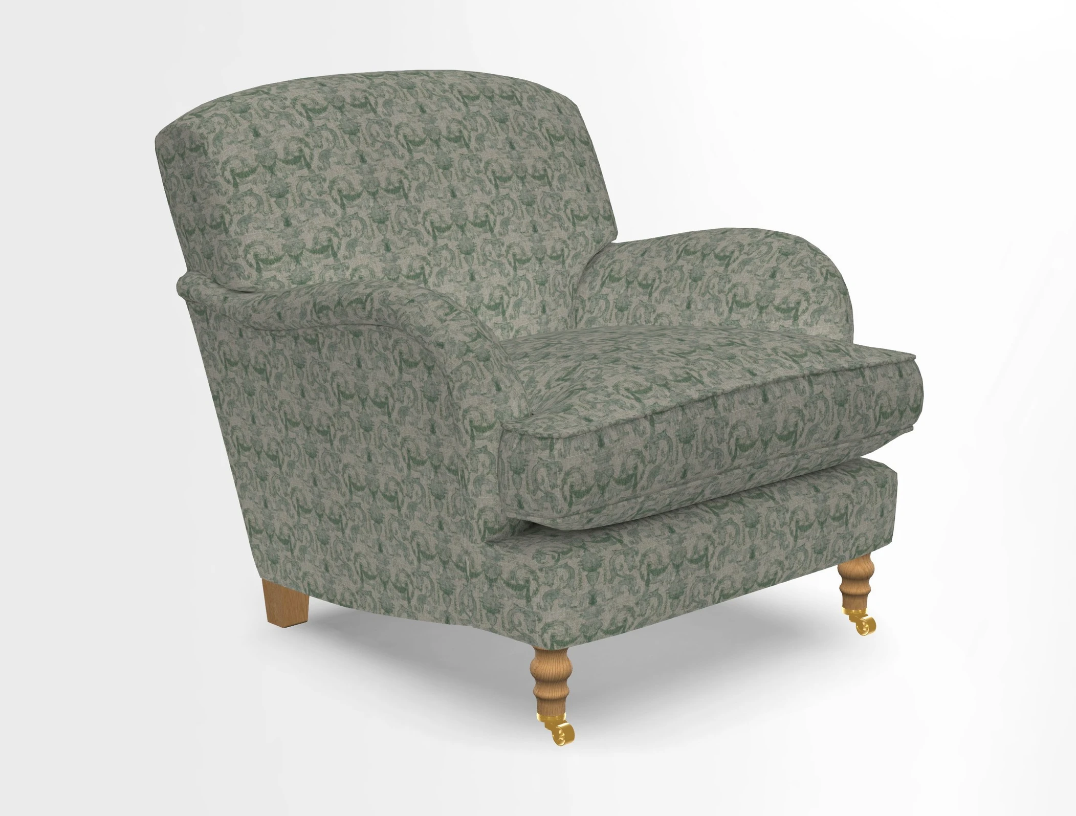Kentwell Chair in Caroline Maria Applebee Collage Wildflowers with fringe in Sophie Bullion Currant