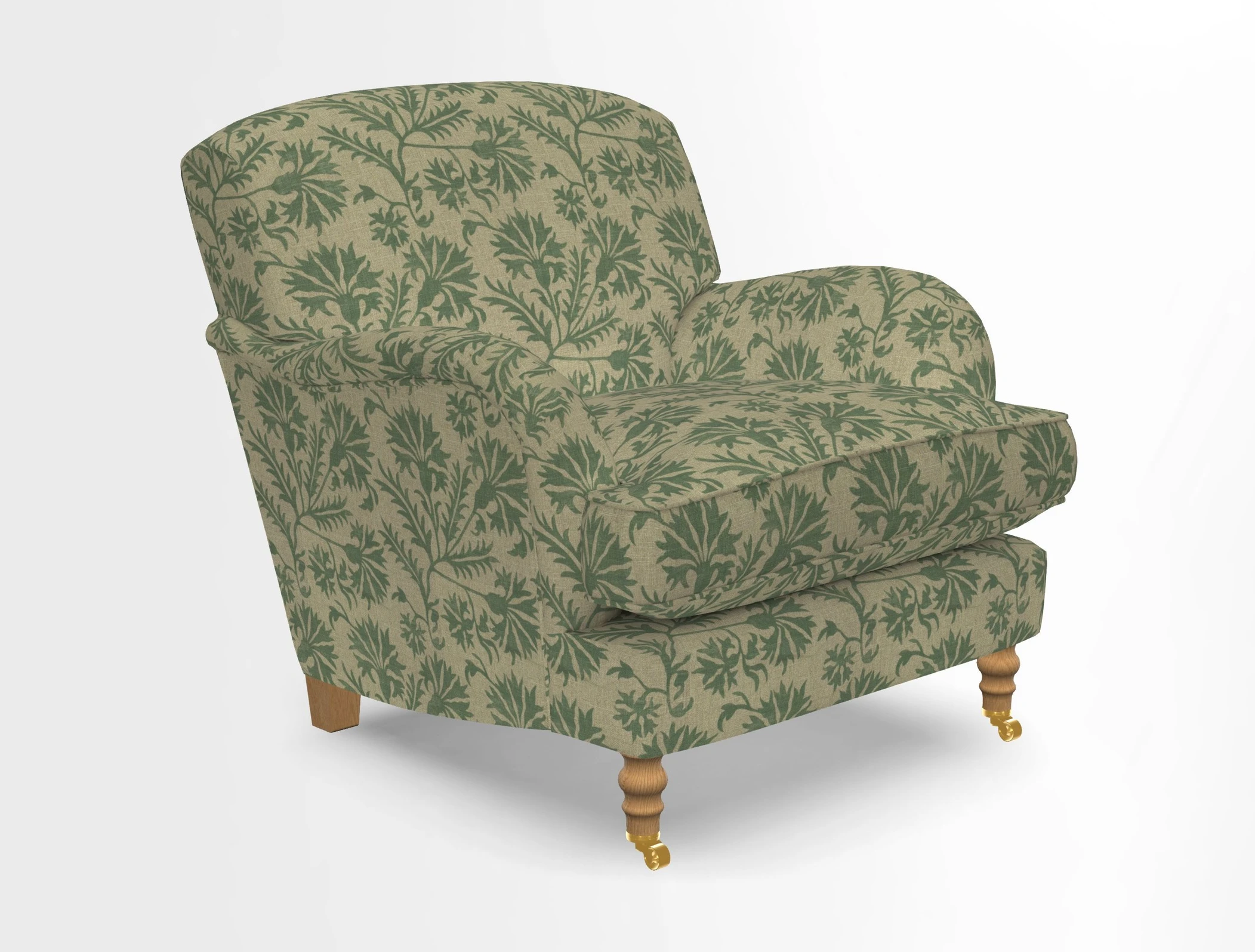 Kentwell Chair in Caroline Maria Applebee Collage Wildflowers with fringe in Sophie Bullion Currant