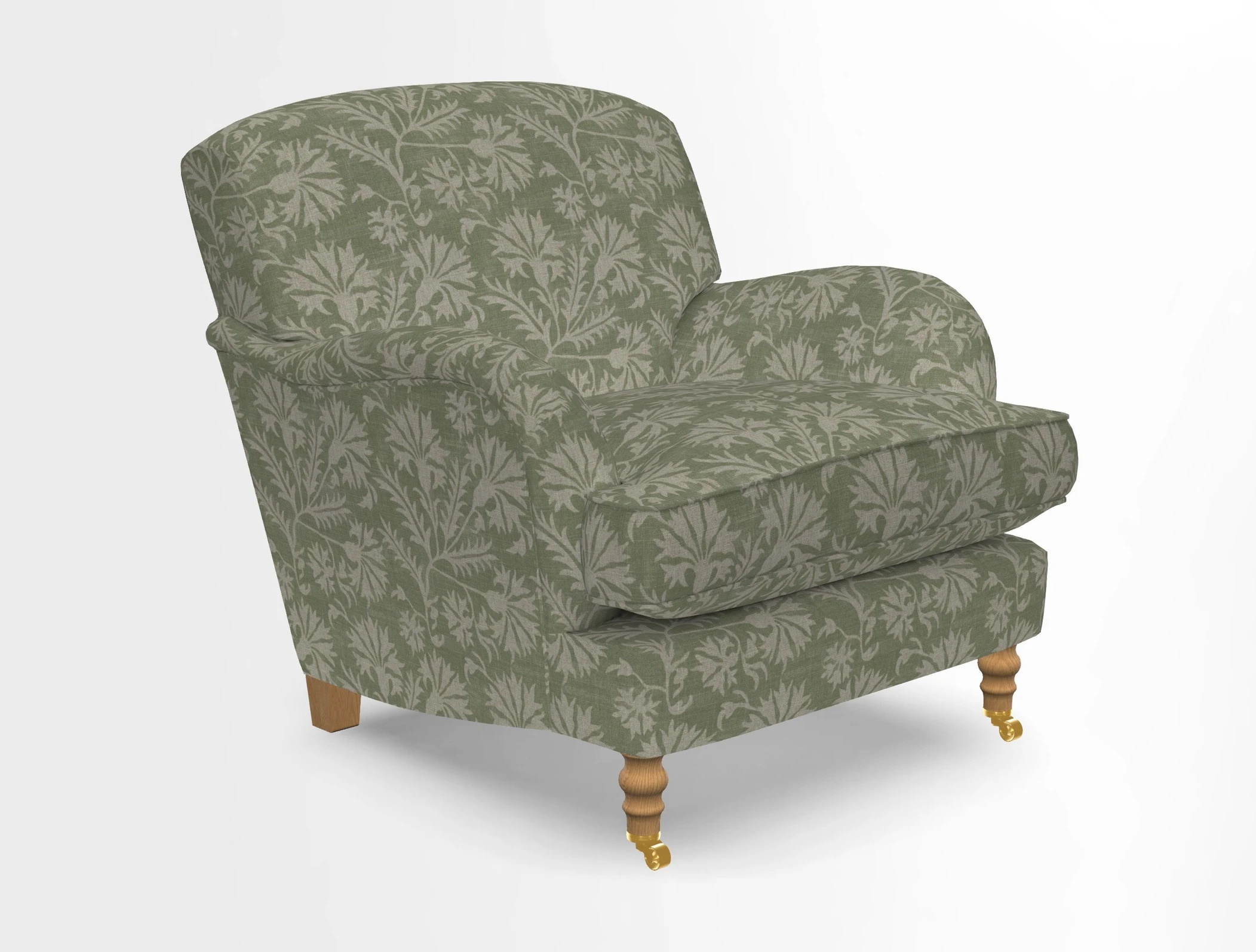 Kentwell Chair in Caroline Maria Applebee Collage Wildflowers with fringe in Sophie Bullion Currant