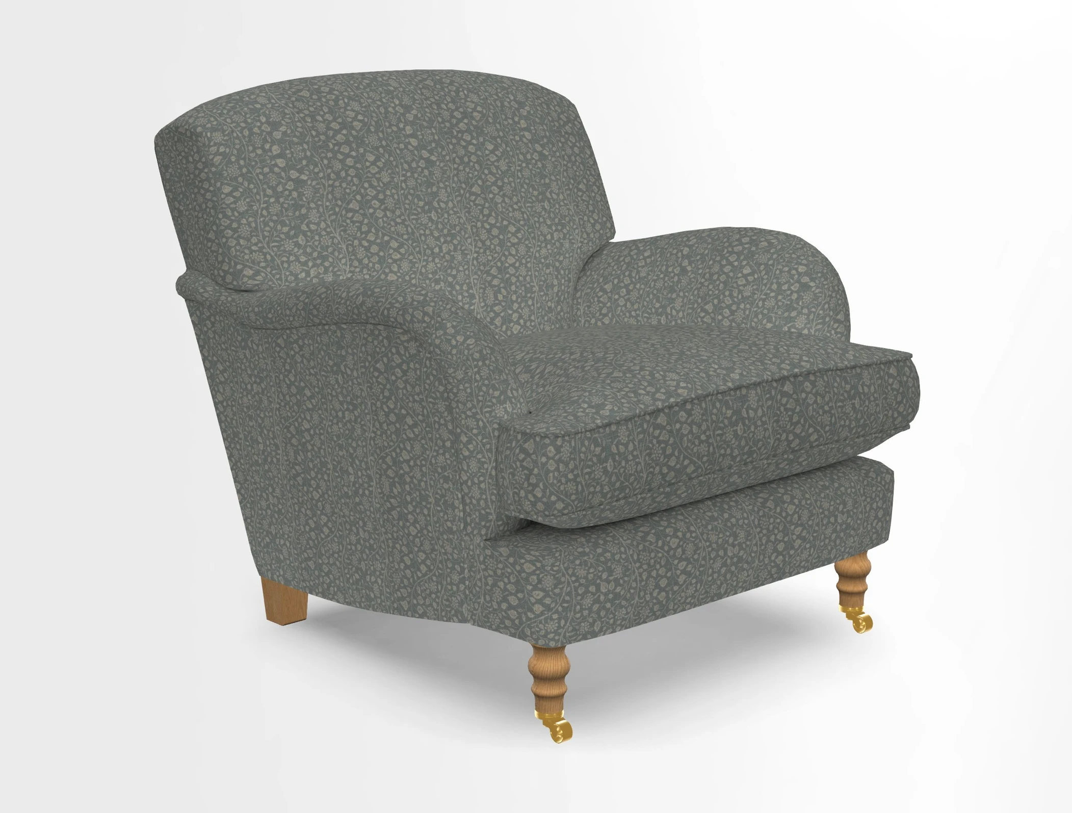 Kentwell Chair in Caroline Maria Applebee Collage Wildflowers with fringe in Sophie Bullion Currant