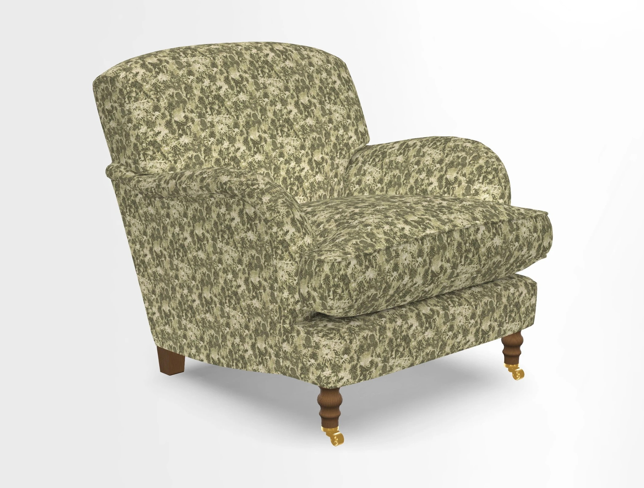 Kentwell Chair in Caroline Maria Applebee Collage Wildflowers with fringe in Sophie Bullion Currant