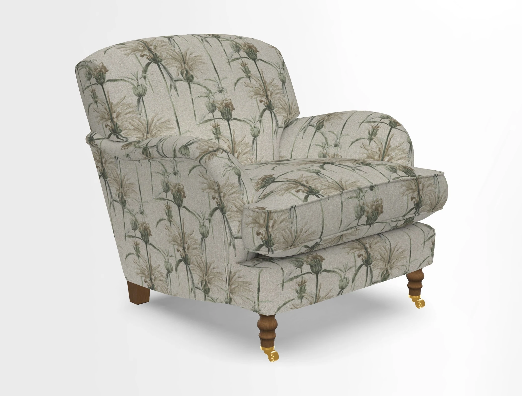 Kentwell Chair in Caroline Maria Applebee Collage Wildflowers with fringe in Sophie Bullion Currant