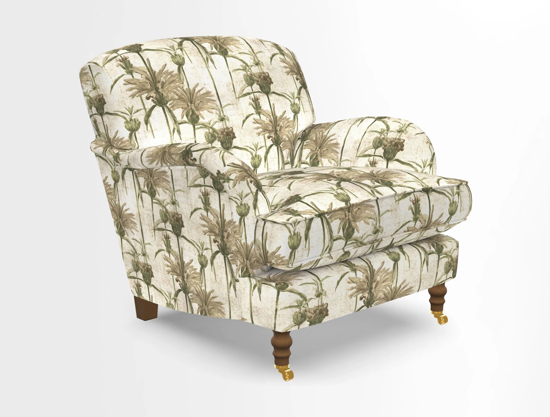 Kentwell Chair in Caroline Maria Applebee Collage Wildflowers with fringe in Sophie Bullion Currant