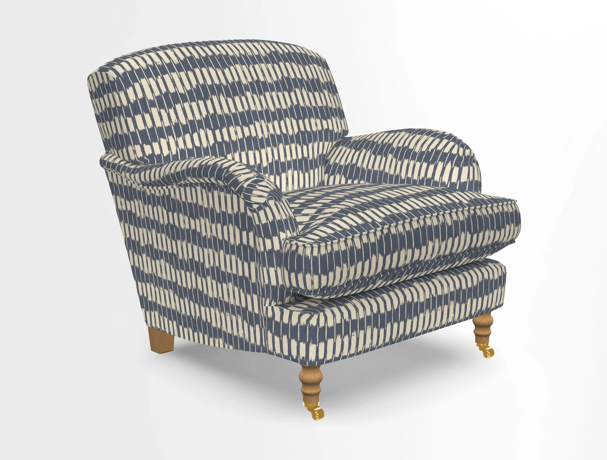Kentwell Chair in Caroline Maria Applebee Collage Wildflowers with fringe in Sophie Bullion Currant