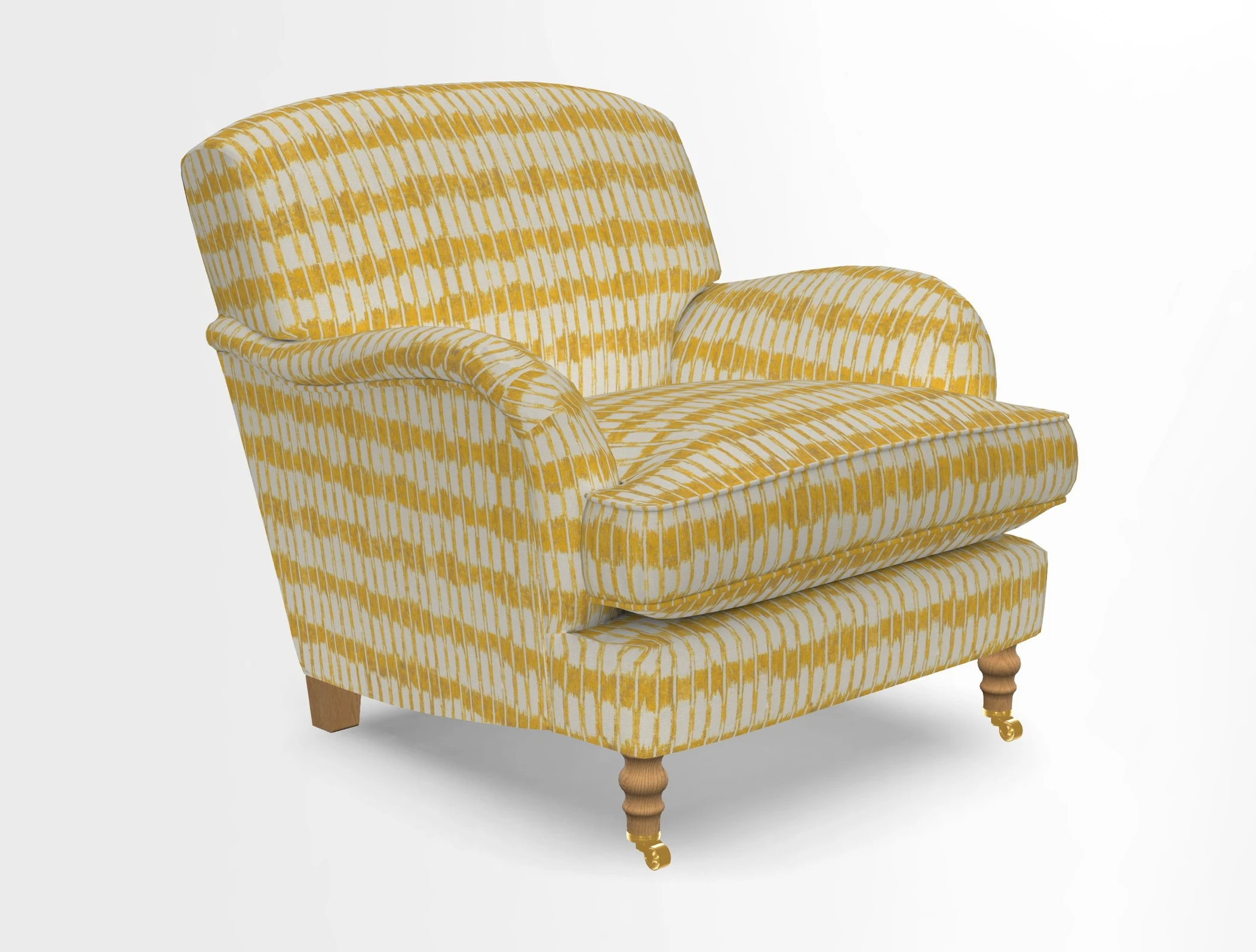 Kentwell Chair in Caroline Maria Applebee Collage Wildflowers with fringe in Sophie Bullion Currant