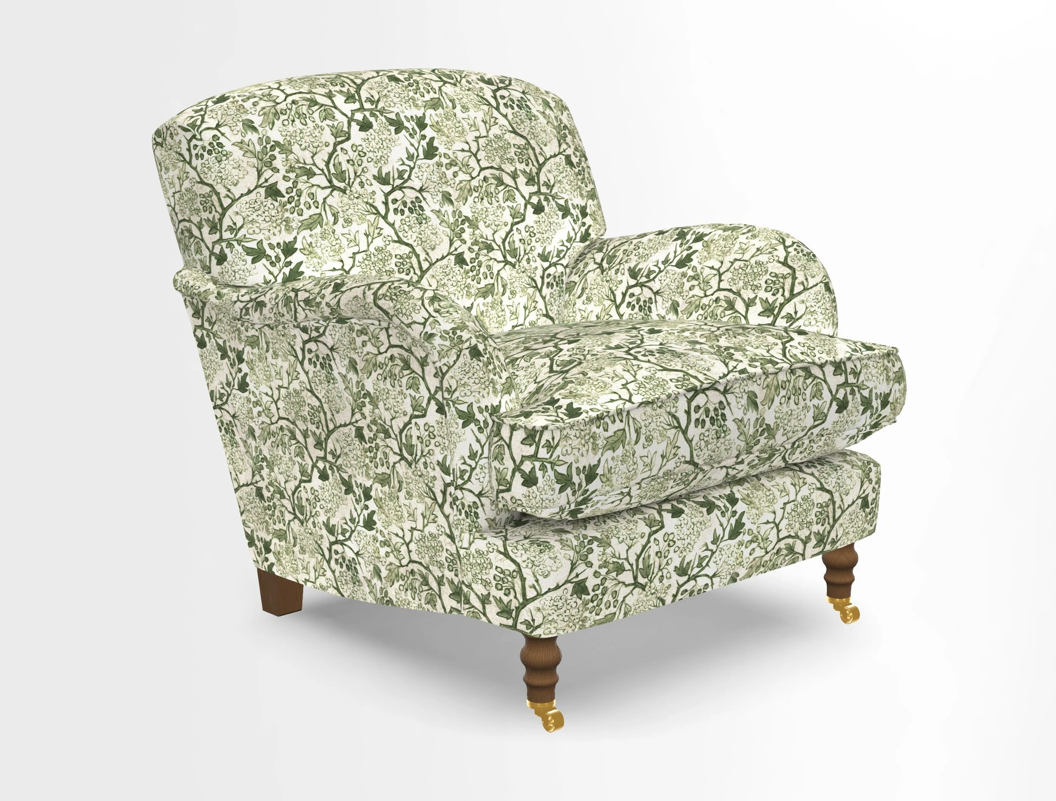 Kentwell Chair in Caroline Maria Applebee Collage Wildflowers with fringe in Sophie Bullion Currant