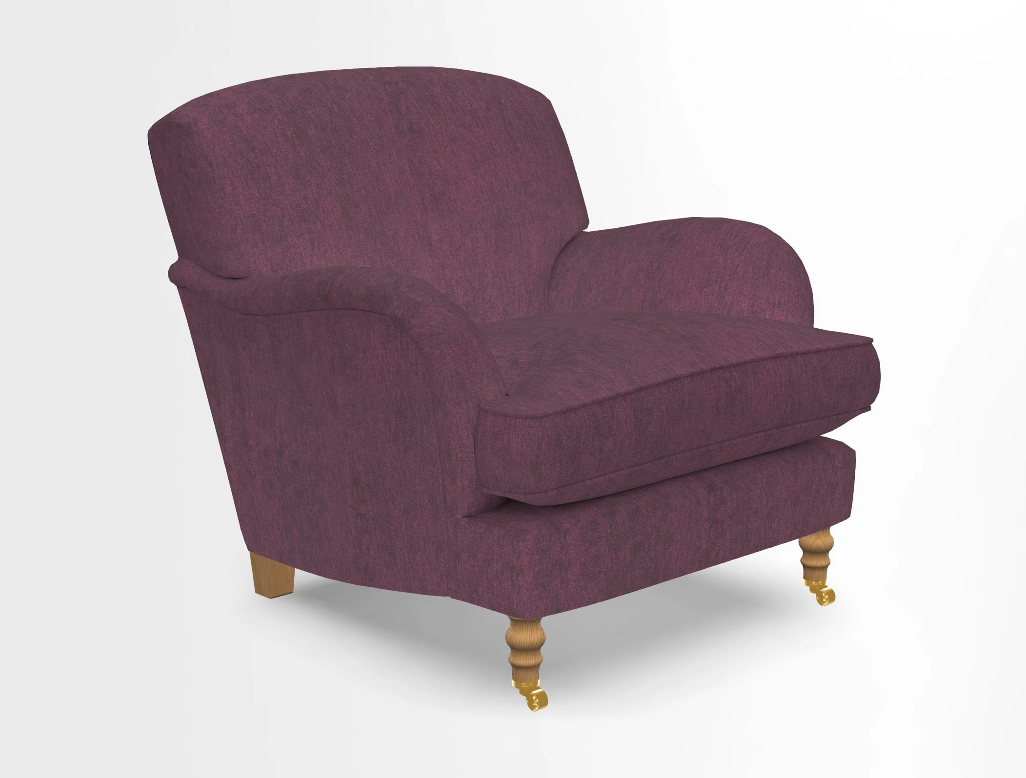 Kentwell Chair in Caroline Maria Applebee Collage Wildflowers with fringe in Sophie Bullion Currant