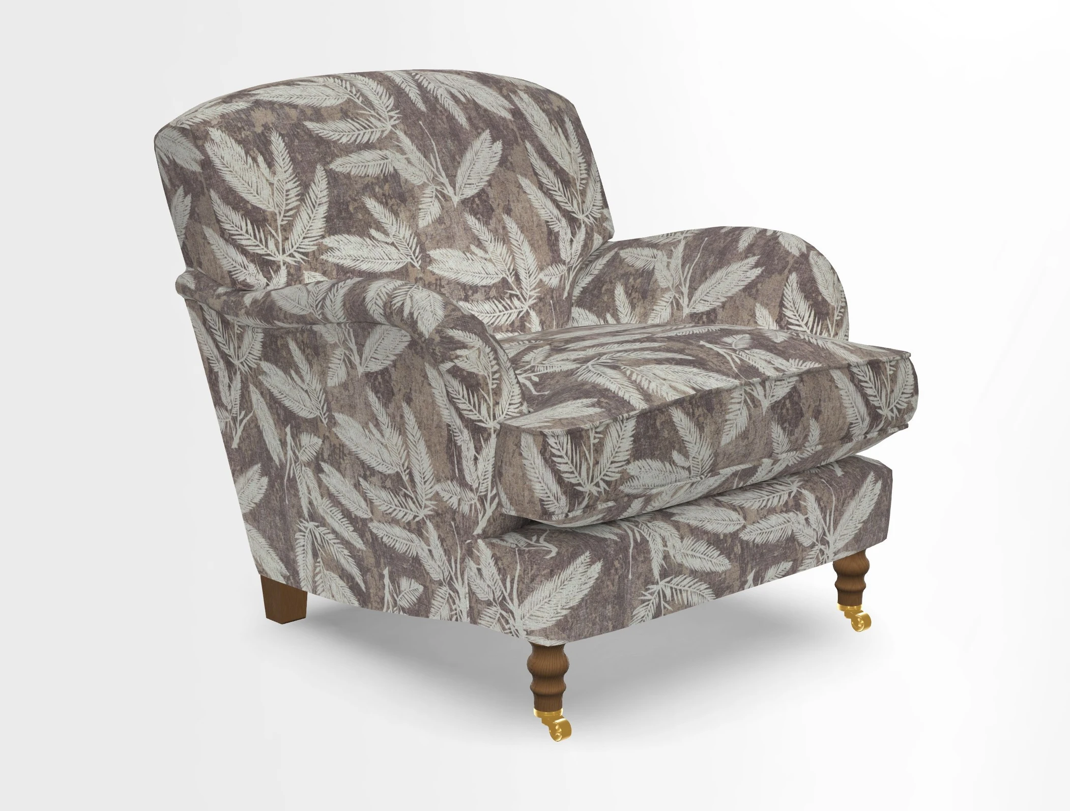 Kentwell Chair in Caroline Maria Applebee Collage Wildflowers with fringe in Sophie Bullion Currant