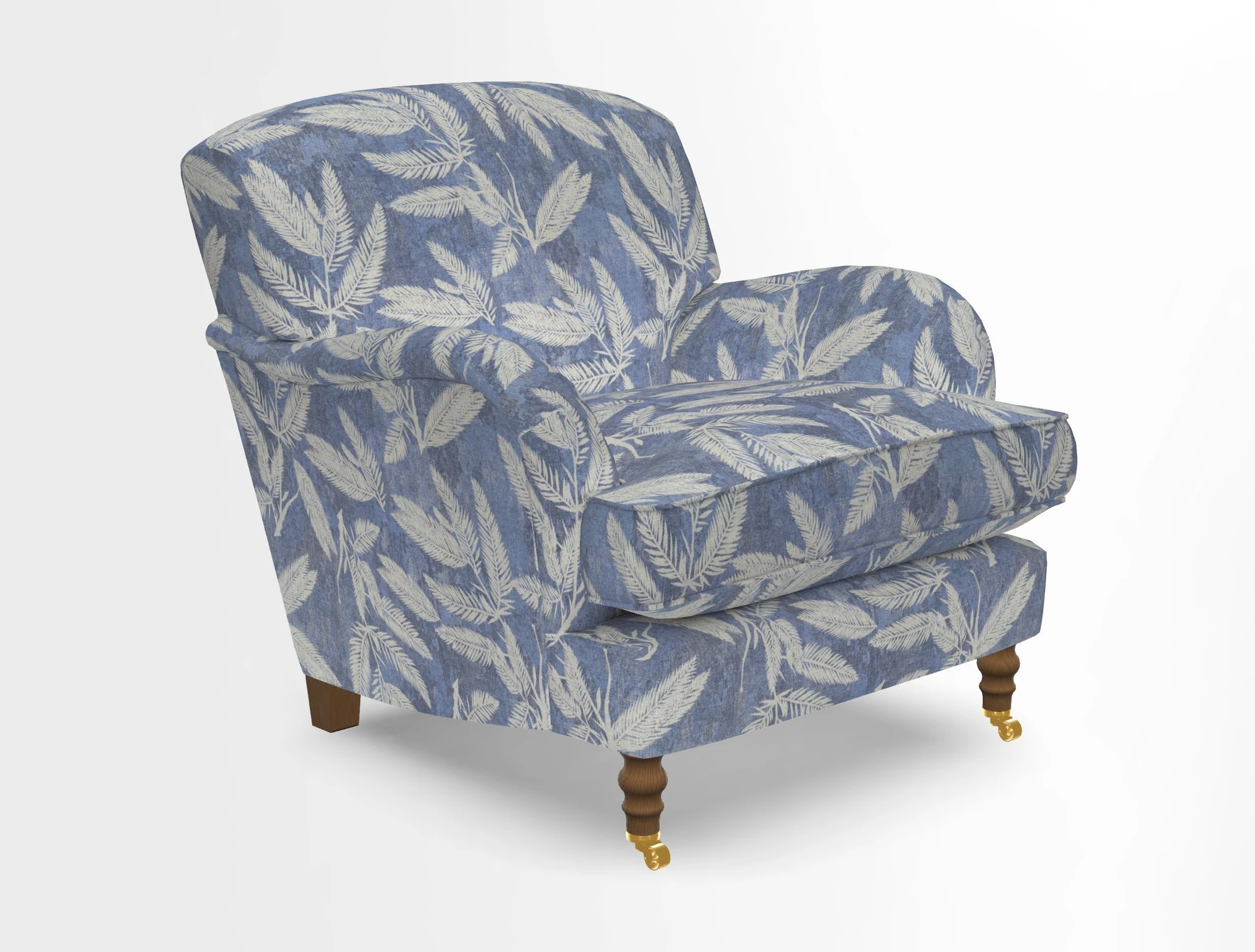 Kentwell Chair in Caroline Maria Applebee Collage Wildflowers with fringe in Sophie Bullion Currant
