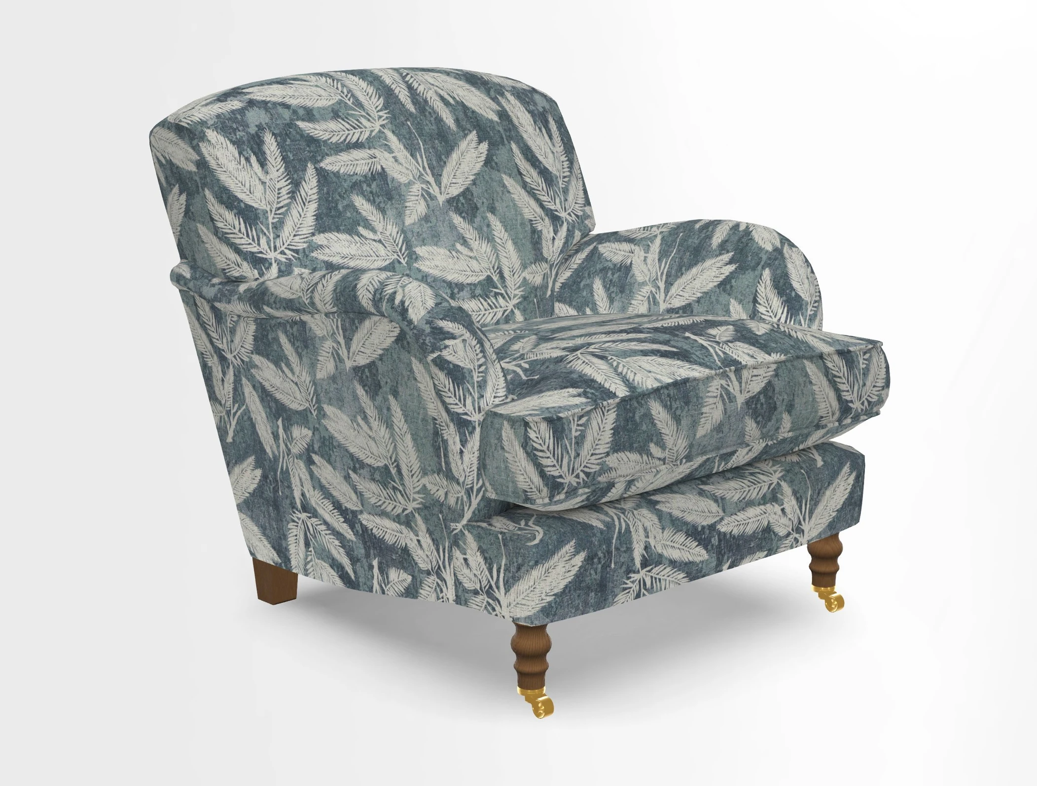 Kentwell Chair in Caroline Maria Applebee Collage Wildflowers with fringe in Sophie Bullion Currant