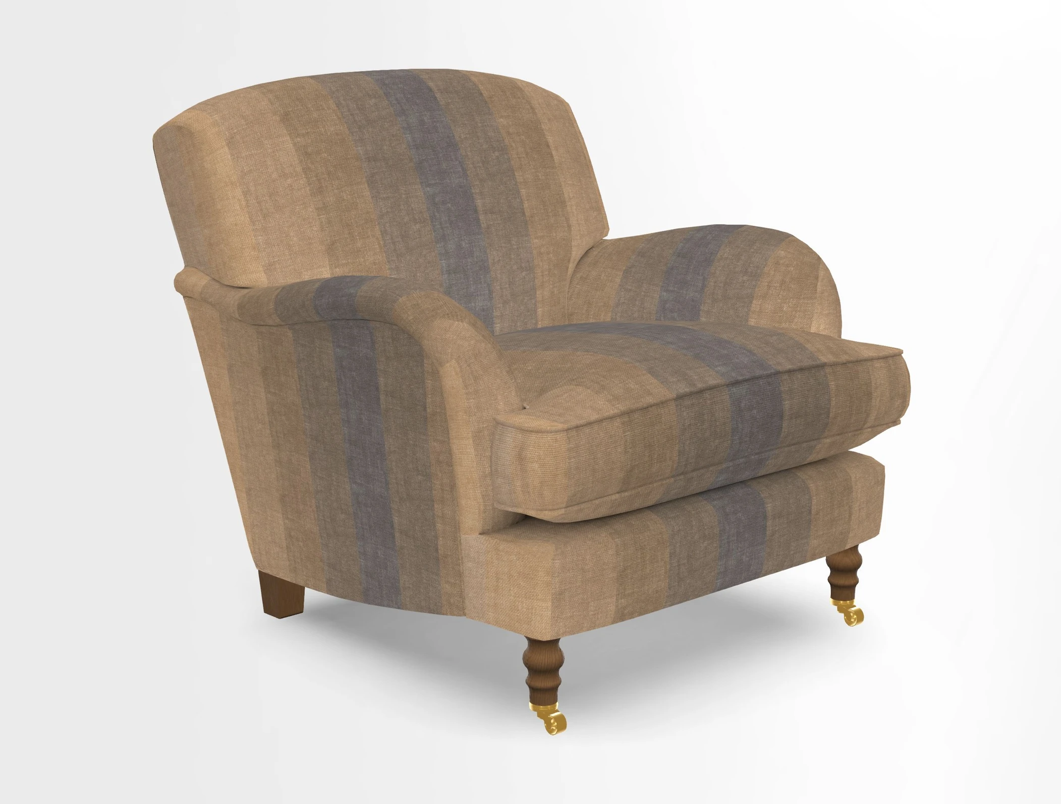 Kentwell Chair in Caroline Maria Applebee Collage Wildflowers with fringe in Sophie Bullion Currant