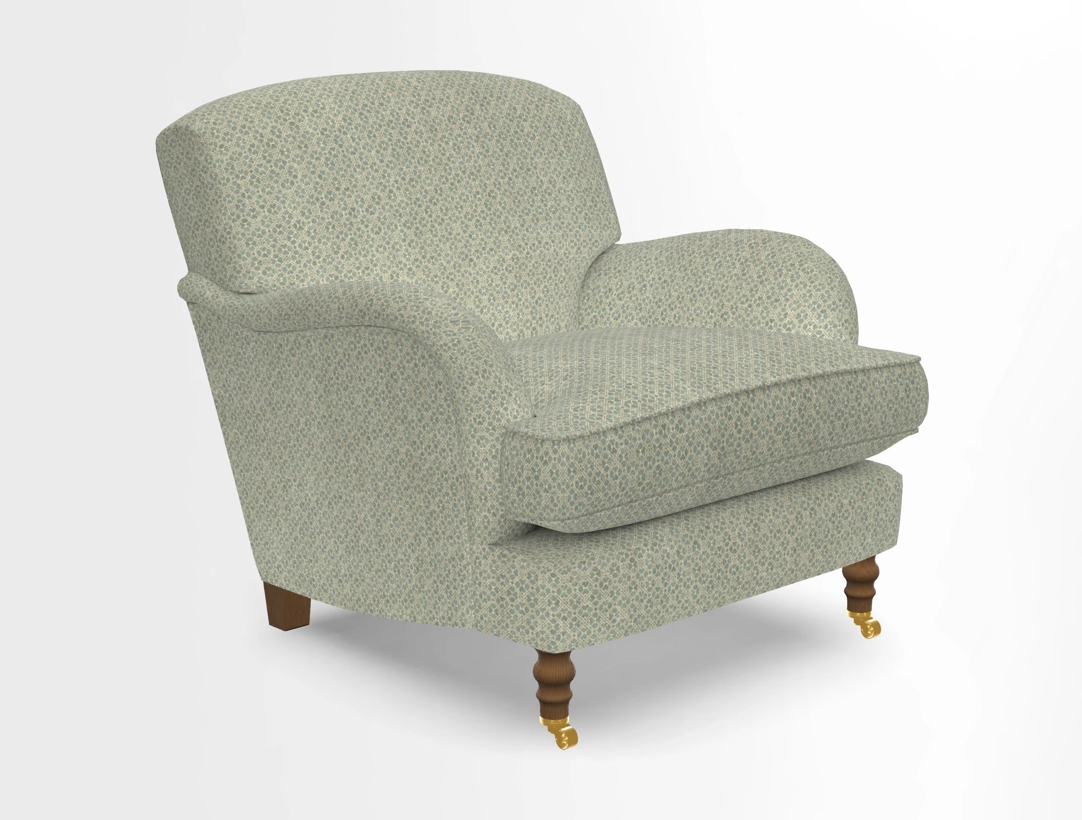 Kentwell Chair in Caroline Maria Applebee Collage Wildflowers with fringe in Sophie Bullion Currant