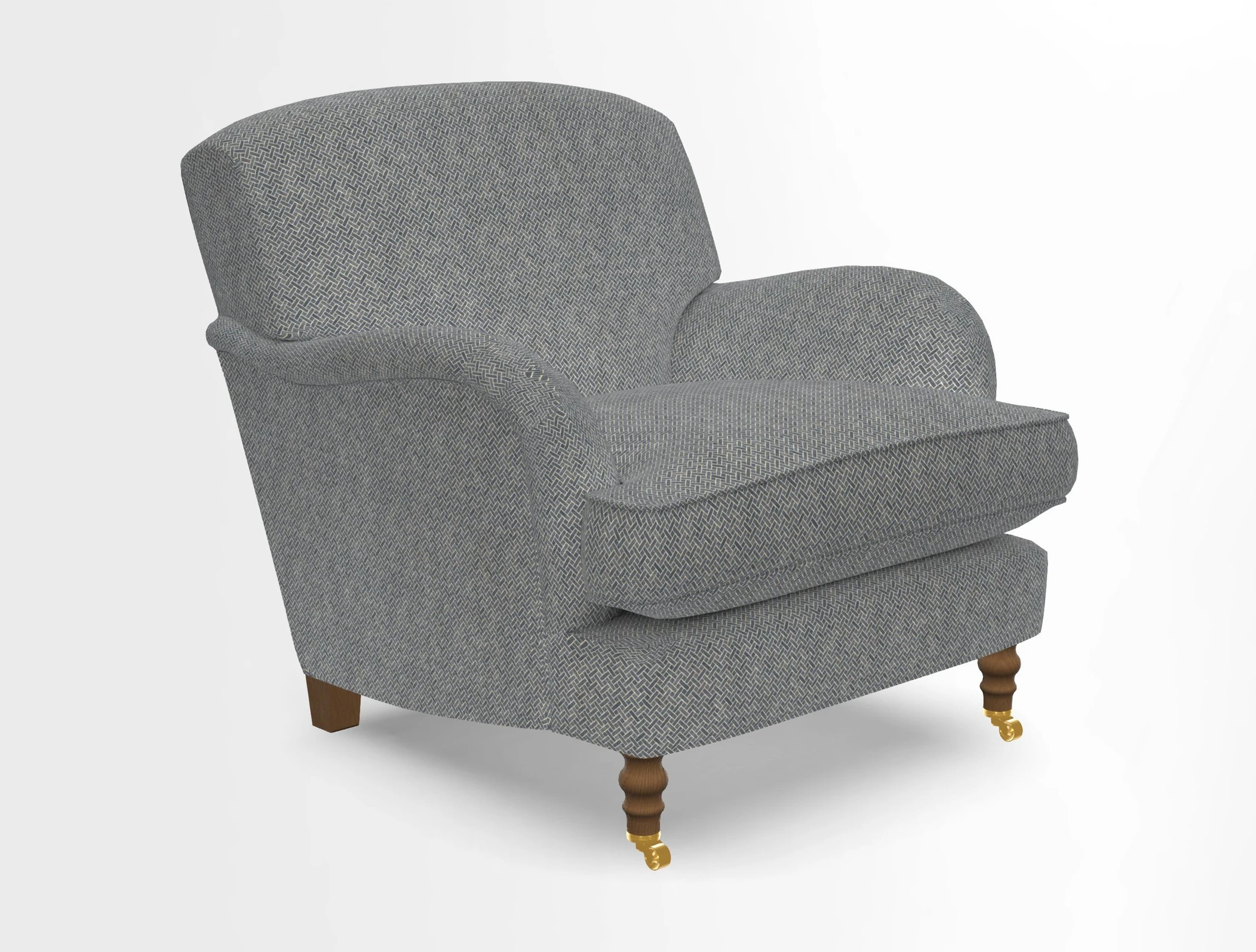 Kentwell Chair in Caroline Maria Applebee Collage Wildflowers with fringe in Sophie Bullion Currant