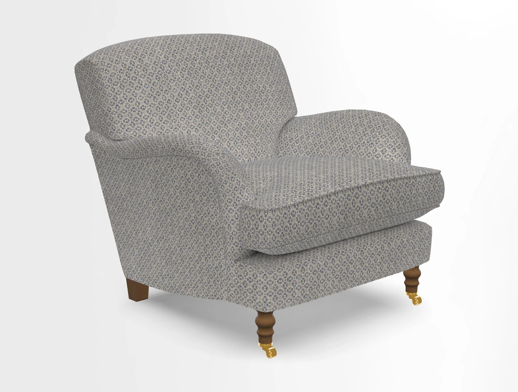 Kentwell Chair in Caroline Maria Applebee Collage Wildflowers with fringe in Sophie Bullion Currant
