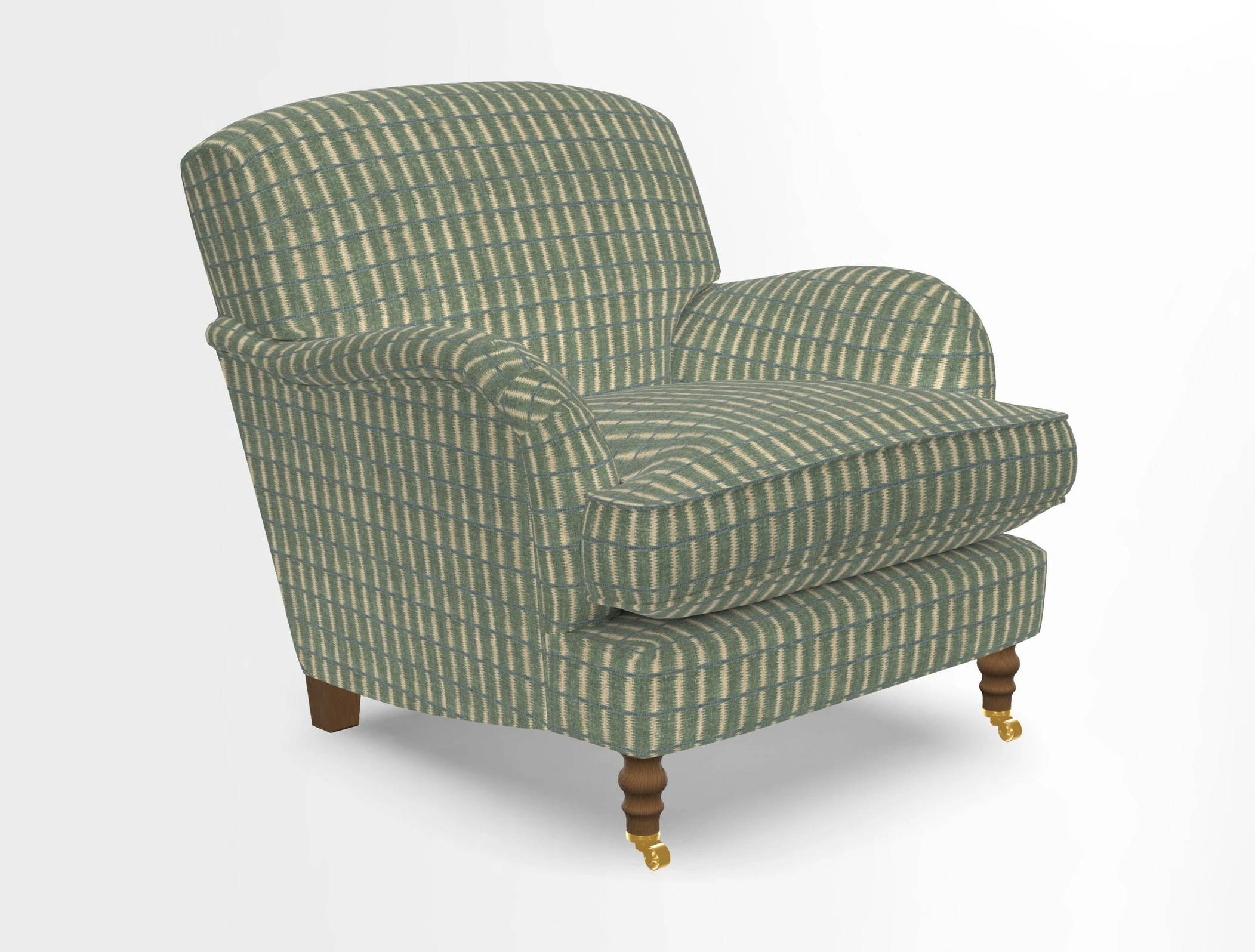 Kentwell Chair in Caroline Maria Applebee Collage Wildflowers with fringe in Sophie Bullion Currant