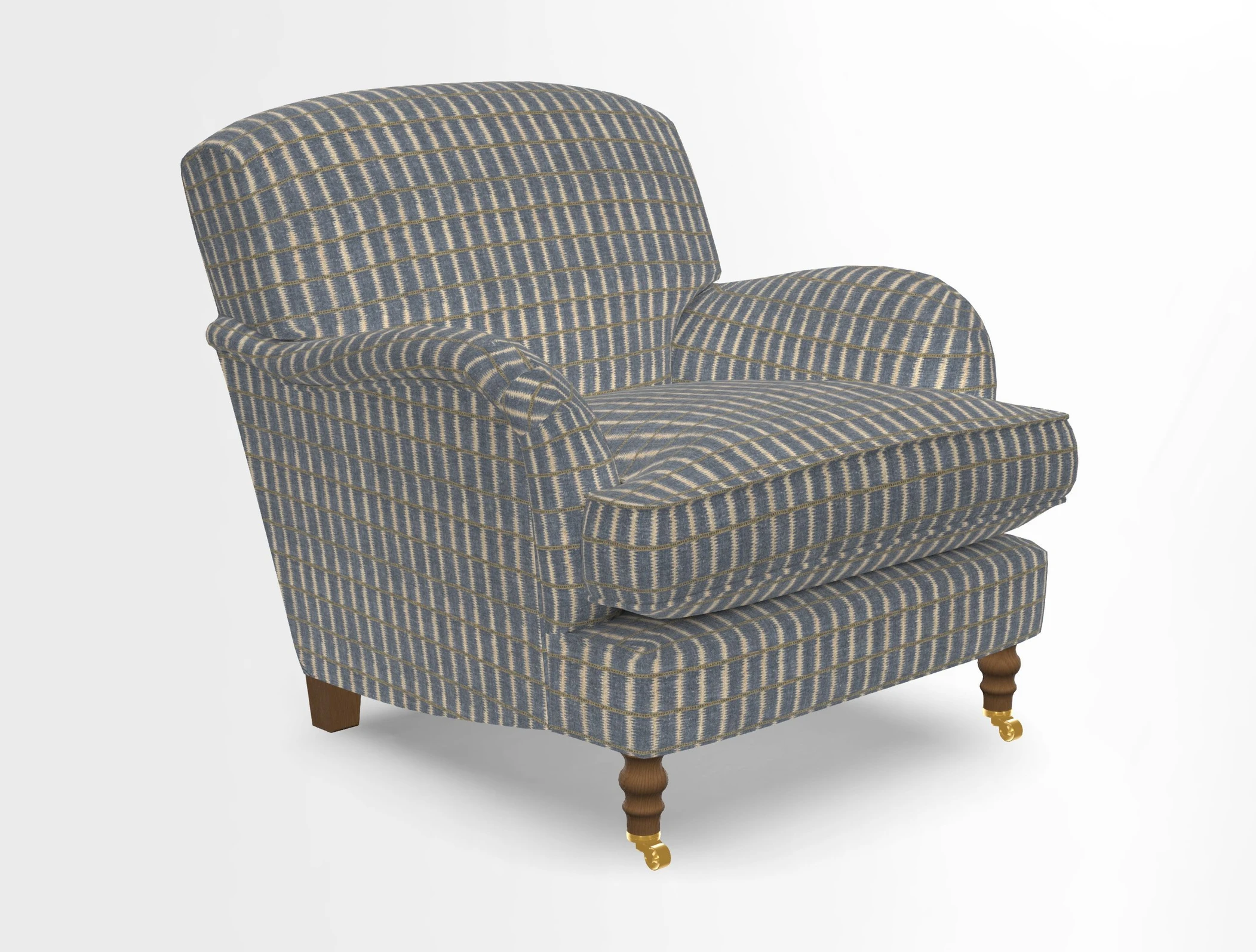 Kentwell Chair in Caroline Maria Applebee Collage Wildflowers with fringe in Sophie Bullion Currant