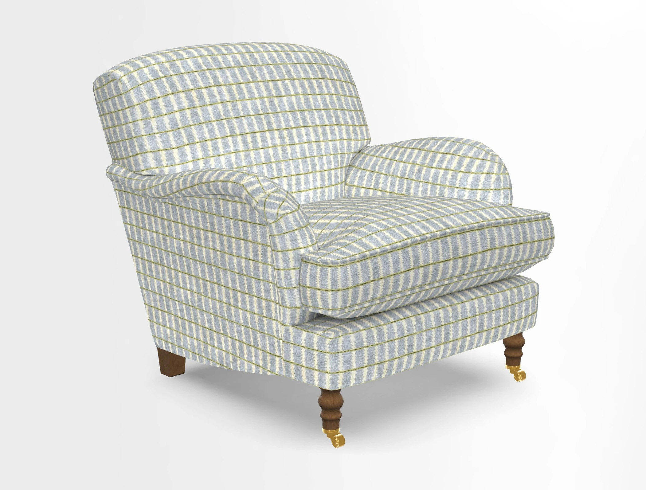 Kentwell Chair in Caroline Maria Applebee Collage Wildflowers with fringe in Sophie Bullion Currant