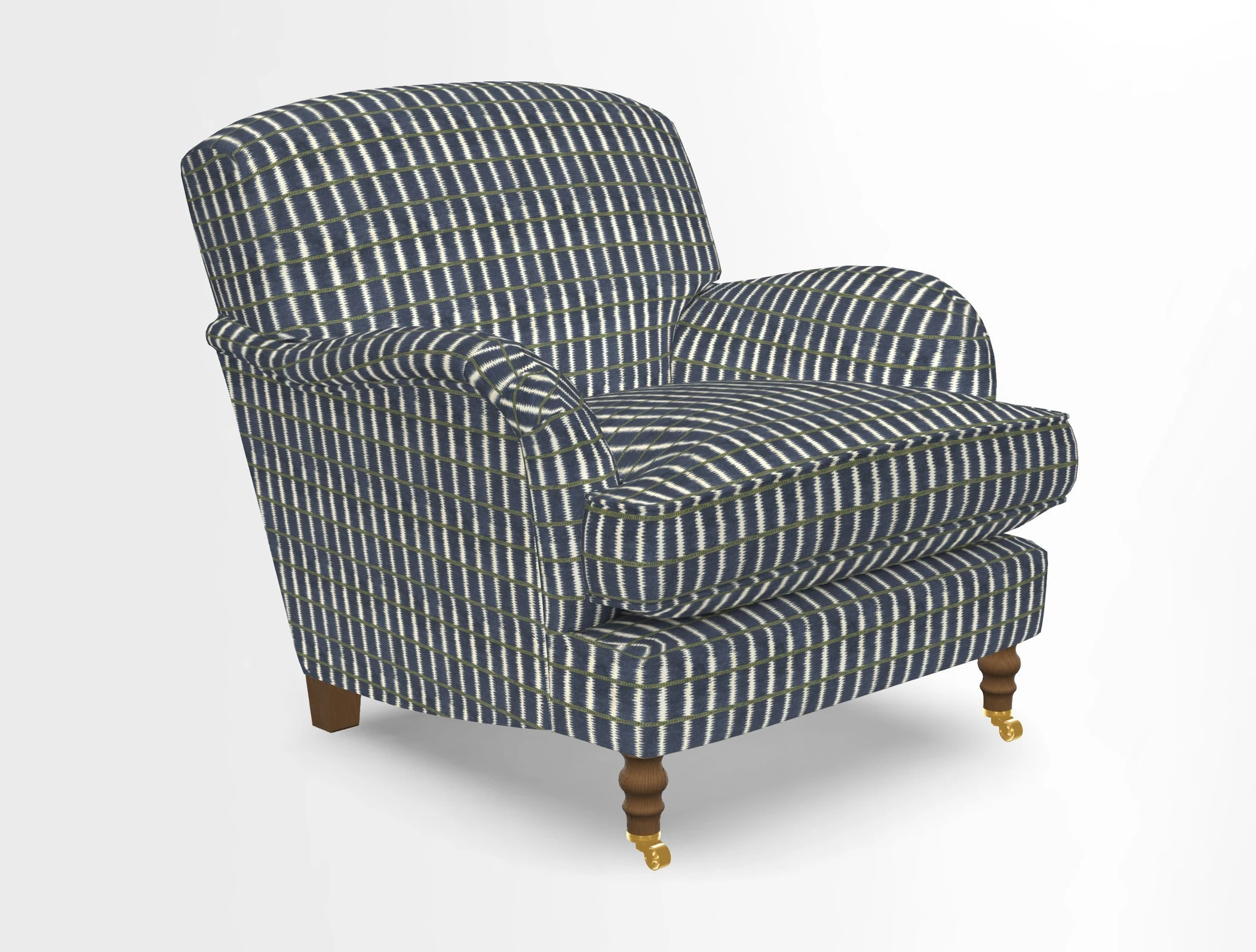 Kentwell Chair in Caroline Maria Applebee Collage Wildflowers with fringe in Sophie Bullion Currant