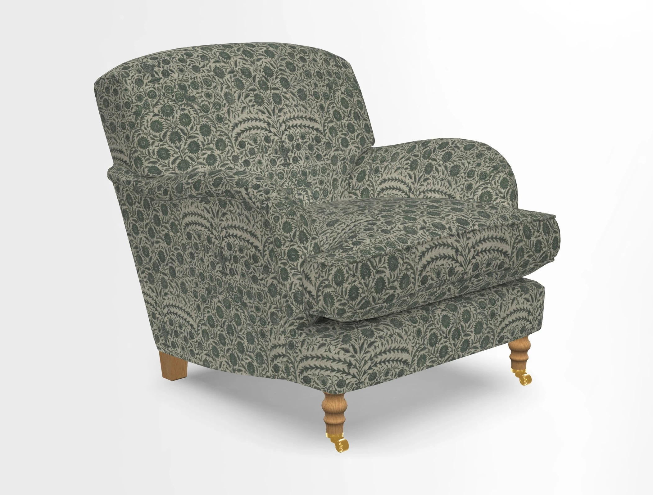 Kentwell Chair in Caroline Maria Applebee Collage Wildflowers with fringe in Sophie Bullion Currant
