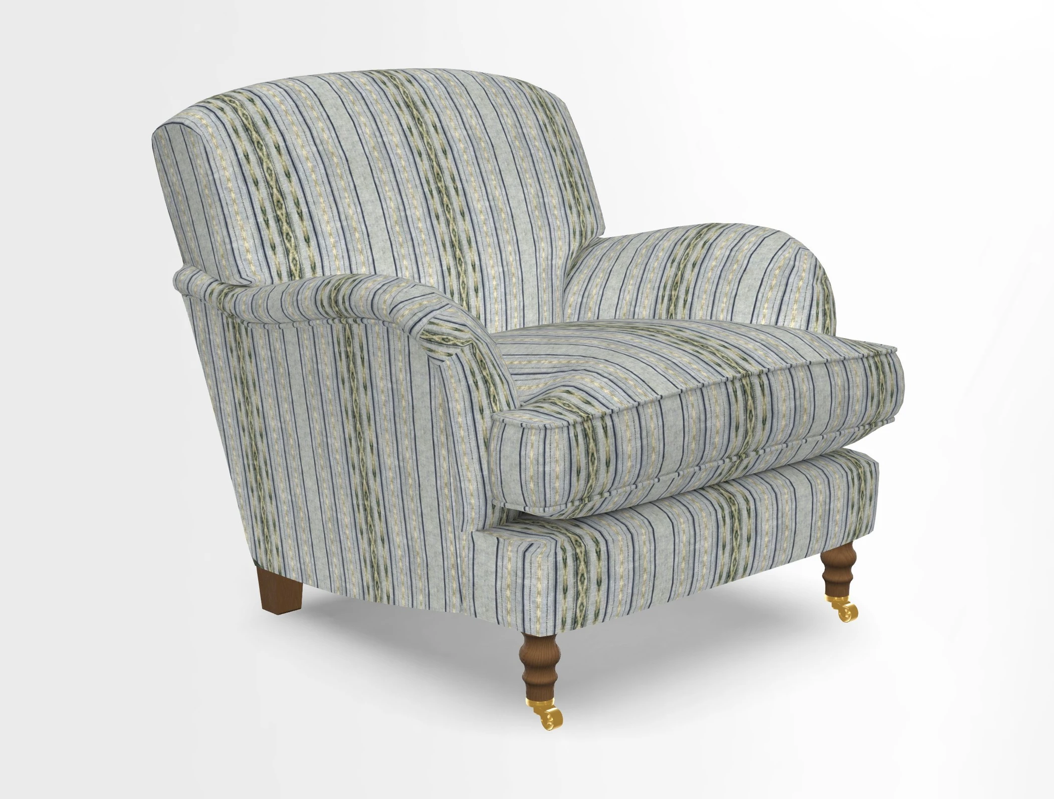 Kentwell Chair in Caroline Maria Applebee Collage Wildflowers with fringe in Sophie Bullion Currant