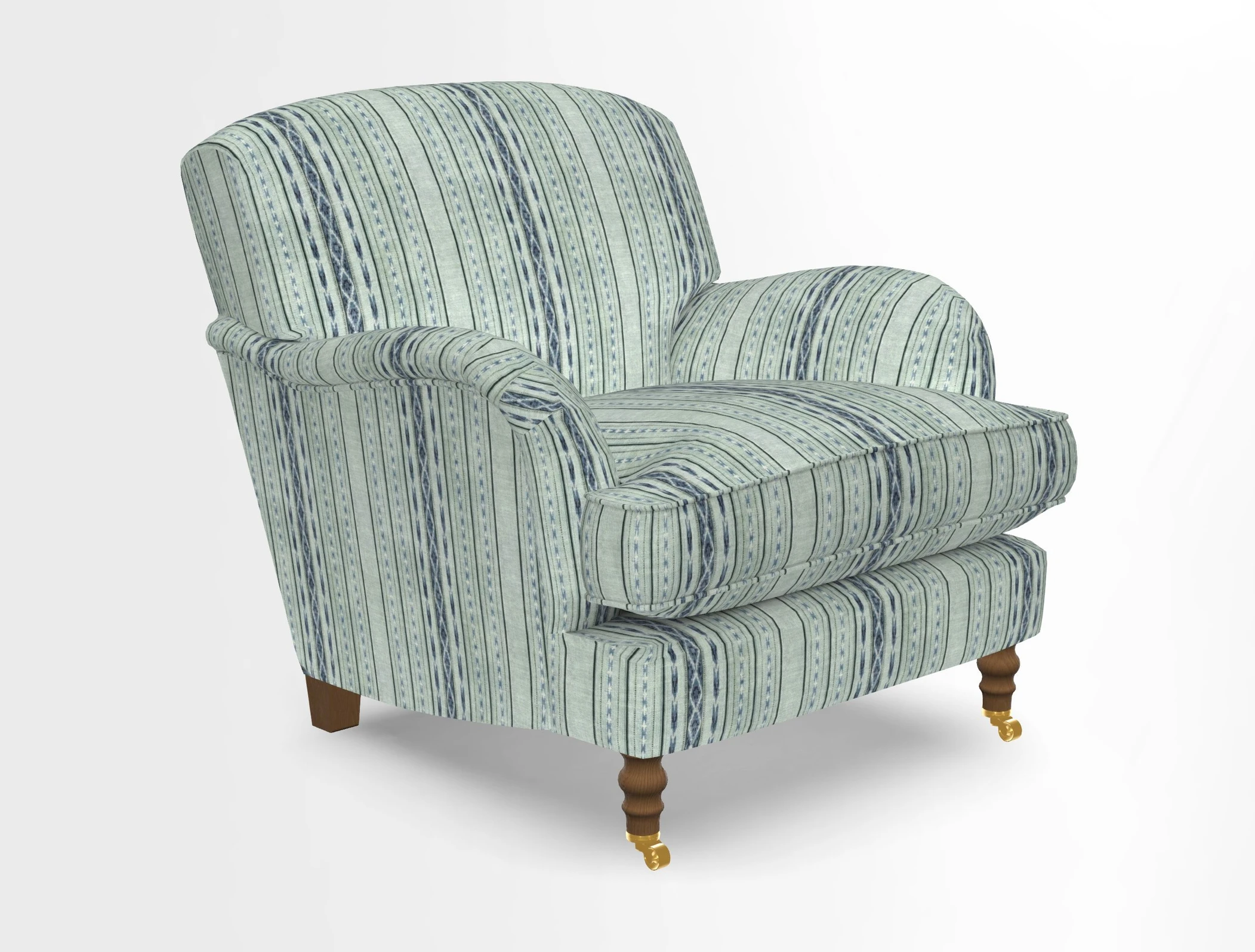 Kentwell Chair in Caroline Maria Applebee Collage Wildflowers with fringe in Sophie Bullion Currant