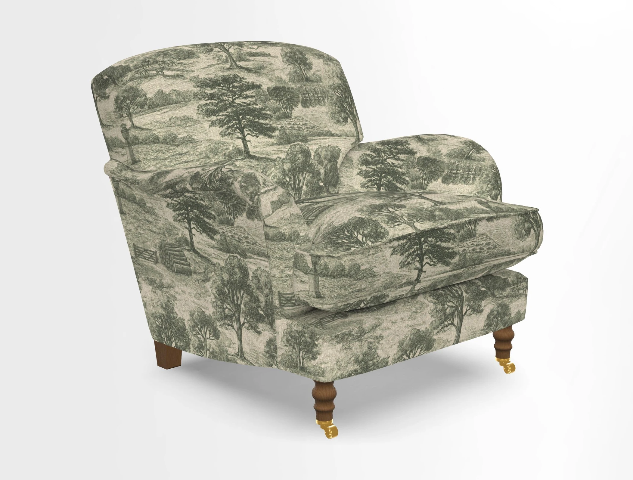 Kentwell Chair in Caroline Maria Applebee Collage Wildflowers with fringe in Sophie Bullion Currant