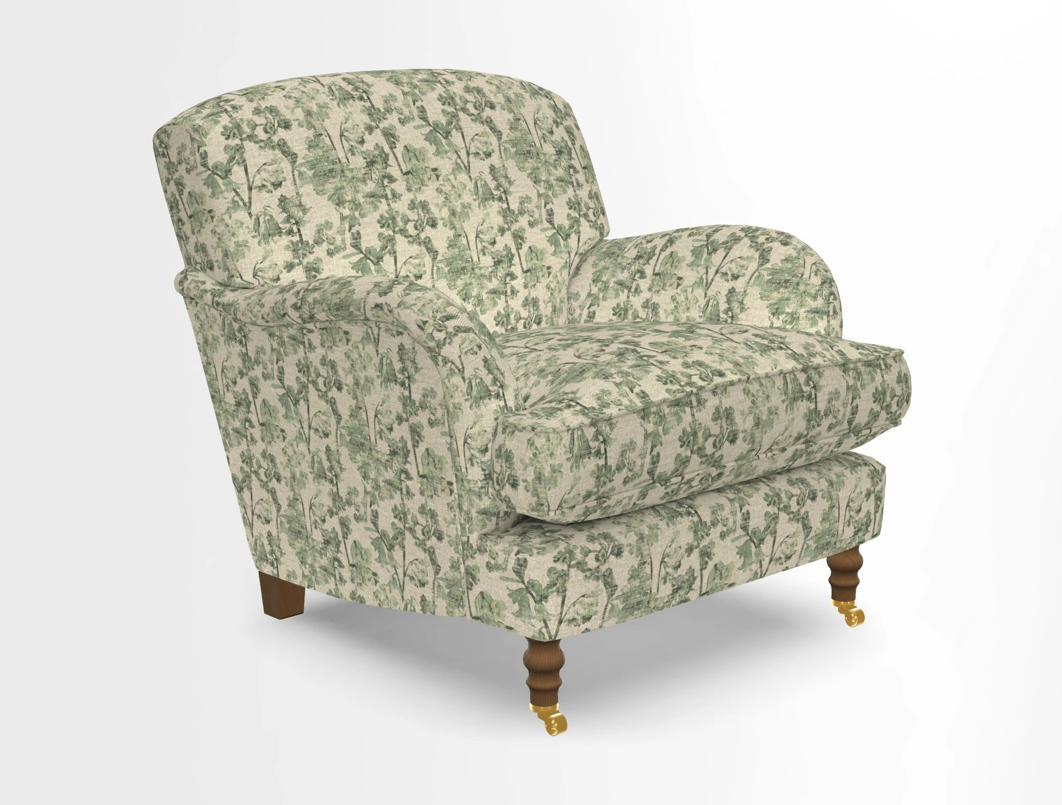 Kentwell Chair in Caroline Maria Applebee Collage Wildflowers with fringe in Sophie Bullion Currant