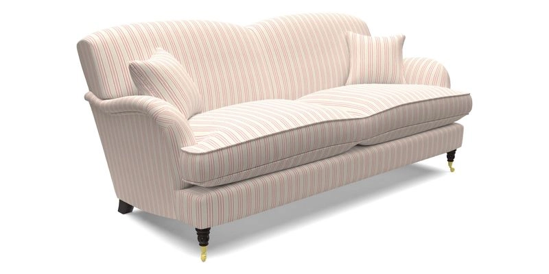 Kentwell 3 Seater 2 Hump Sofa in RHS Botanicals Henry Moon Lions Tail Teal