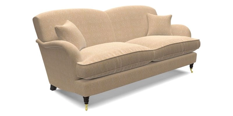 Kentwell 3 Seater 2 Hump Sofa in RHS Botanicals Henry Moon Lions Tail Teal