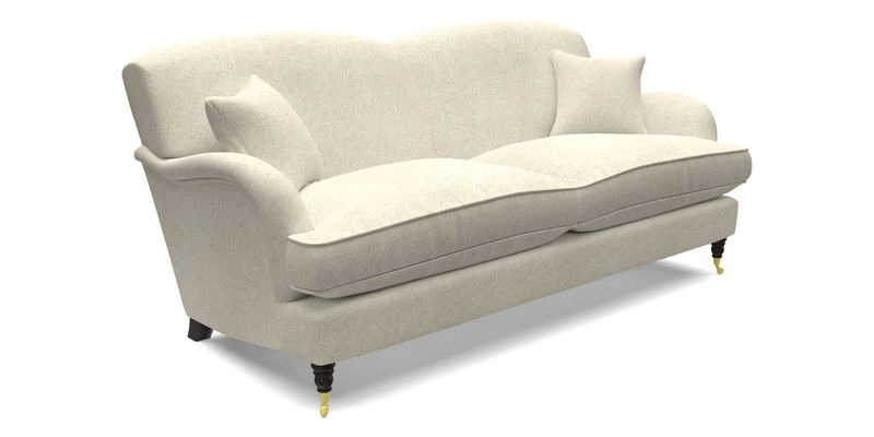 Kentwell 3 Seater 2 Hump Sofa in RHS Botanicals Henry Moon Lions Tail Teal