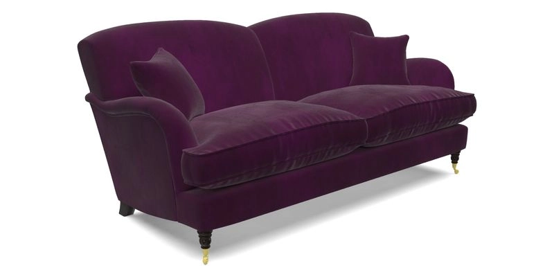 Kentwell 3 Seater 2 Hump Sofa in RHS Botanicals Henry Moon Lions Tail Teal