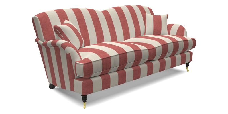 Kentwell 3 Seater 2 Hump Sofa in RHS Botanicals Henry Moon Lions Tail Teal