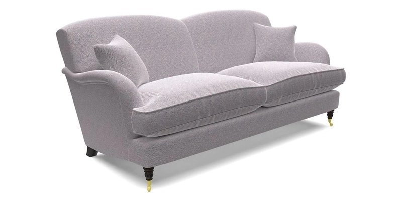 Kentwell 3 Seater 2 Hump Sofa in RHS Botanicals Henry Moon Lions Tail Teal