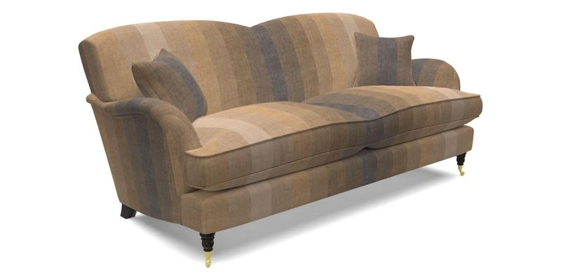 Kentwell 3 Seater 2 Hump Sofa in RHS Botanicals Henry Moon Lions Tail Teal