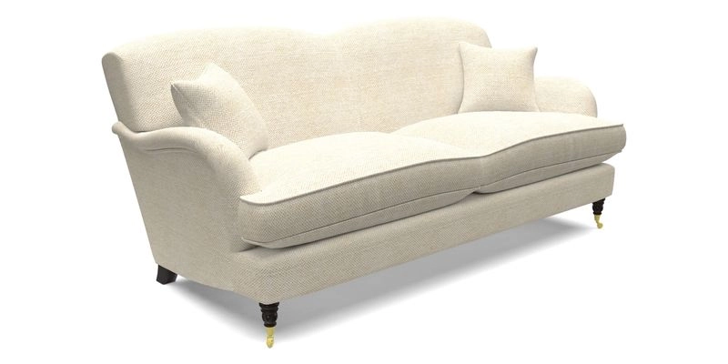 Kentwell 3 Seater 2 Hump Sofa in RHS Botanicals Henry Moon Lions Tail Teal