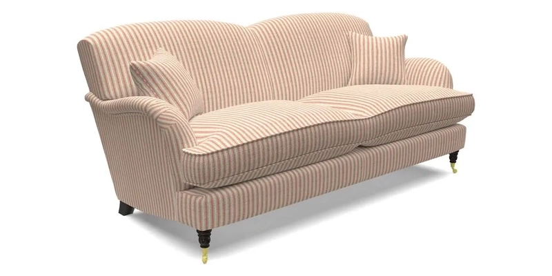 Kentwell 3 Seater 2 Hump Sofa in RHS Botanicals Henry Moon Lions Tail Teal