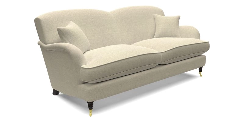 Kentwell 3 Seater 2 Hump Sofa in RHS Botanicals Henry Moon Lions Tail Teal