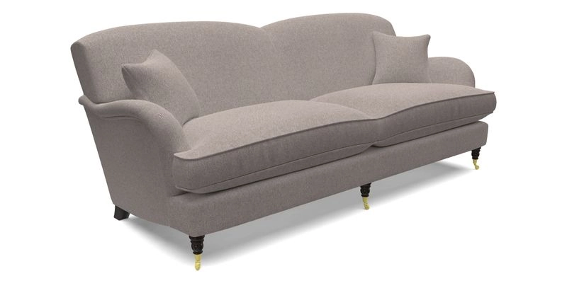Kentwell 3 Seater 2 Hump Sofa in RHS Botanicals Henry Moon Lions Tail Teal Kentwell 3 Seater 2 Hump Sofa in RHS Botanicals Henry Moon Lions Tail Teal