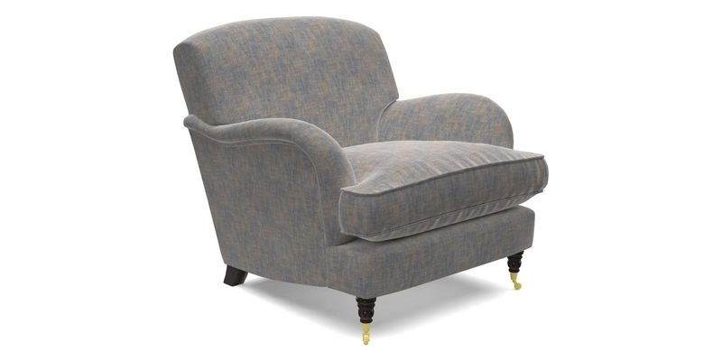 Kentwell Chair in Caroline Maria Applebee Collage Wildflowers with fringe in Sophie Bullion Currant