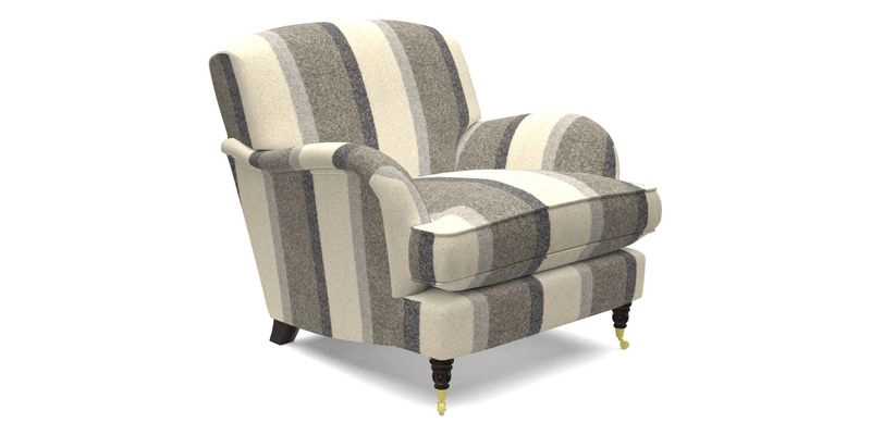 Kentwell Chair in Caroline Maria Applebee Collage Wildflowers with fringe in Sophie Bullion Currant