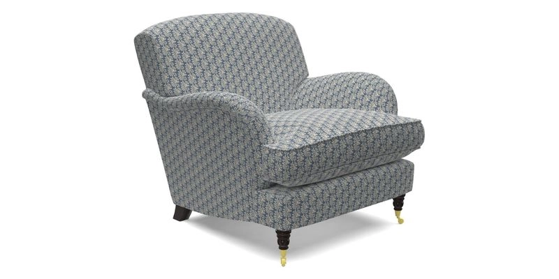 Kentwell Chair in Caroline Maria Applebee Collage Wildflowers with fringe in Sophie Bullion Currant